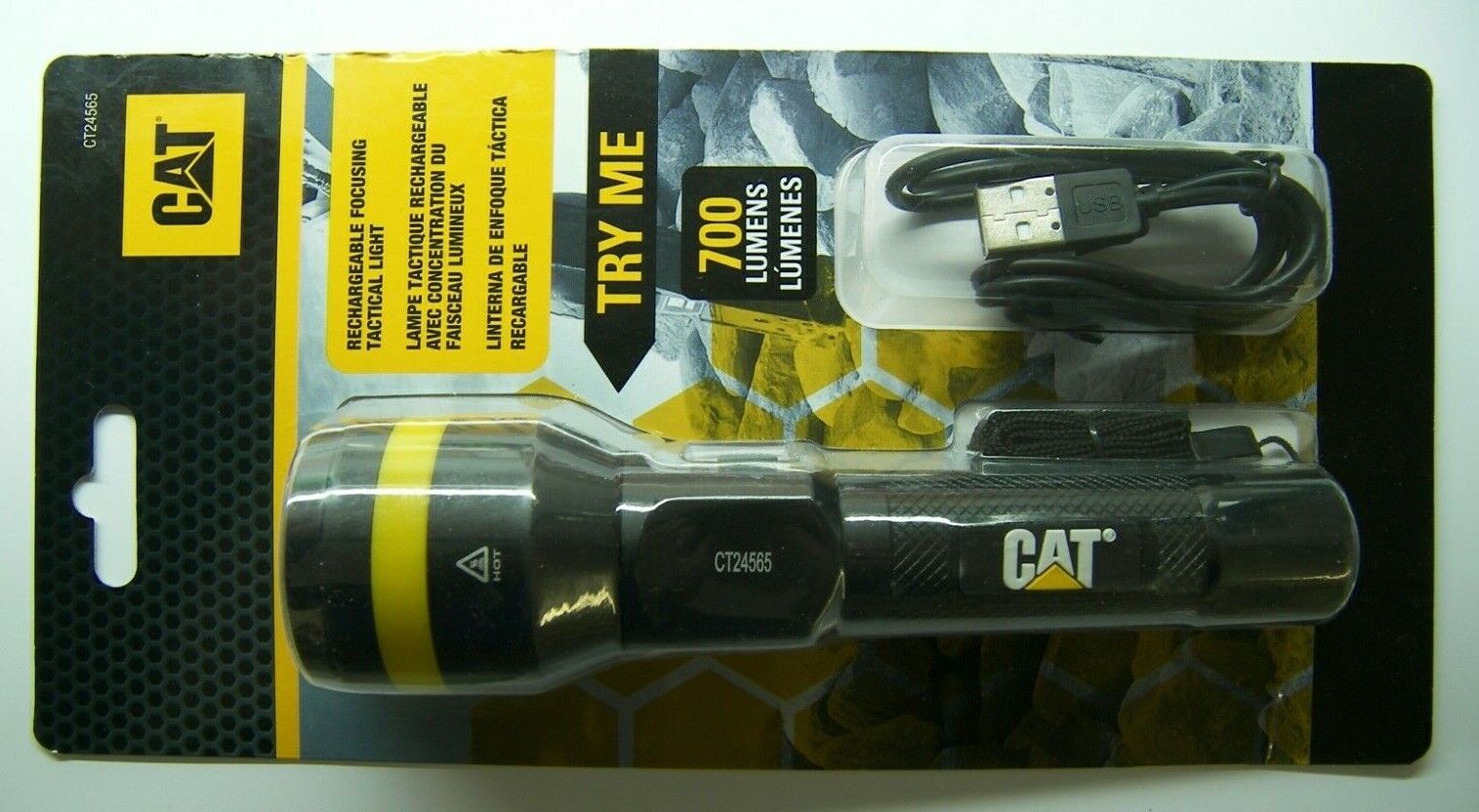 LINTERNA LED CAT CT24565 RECARGABLE LUMENES 700 - 5