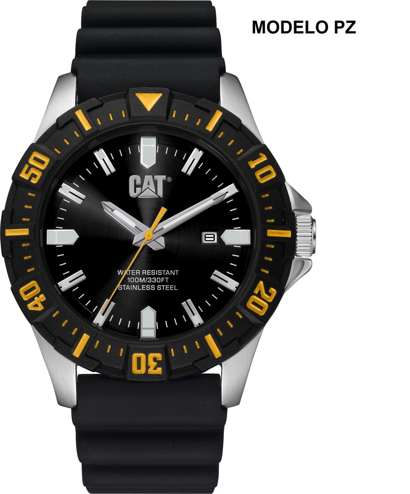 CORREA PULSERA CAT HOMBRE PZ-21 NEGRO - 3