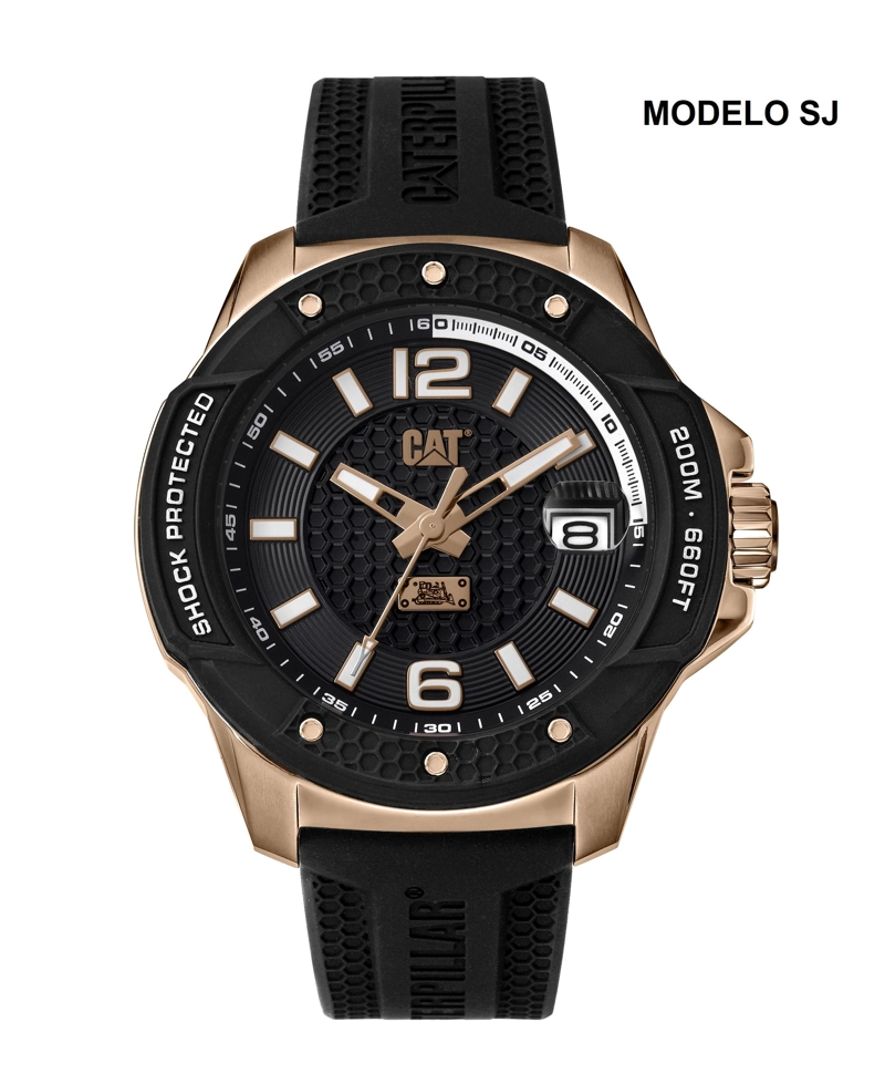 CORREA PULSERA CAT HOMBRE SJ-21 NEGRO - 3
