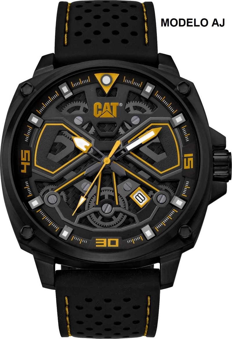 CORREA PULSERA CAT HOMBRE AJ-21 NEGRO - 3