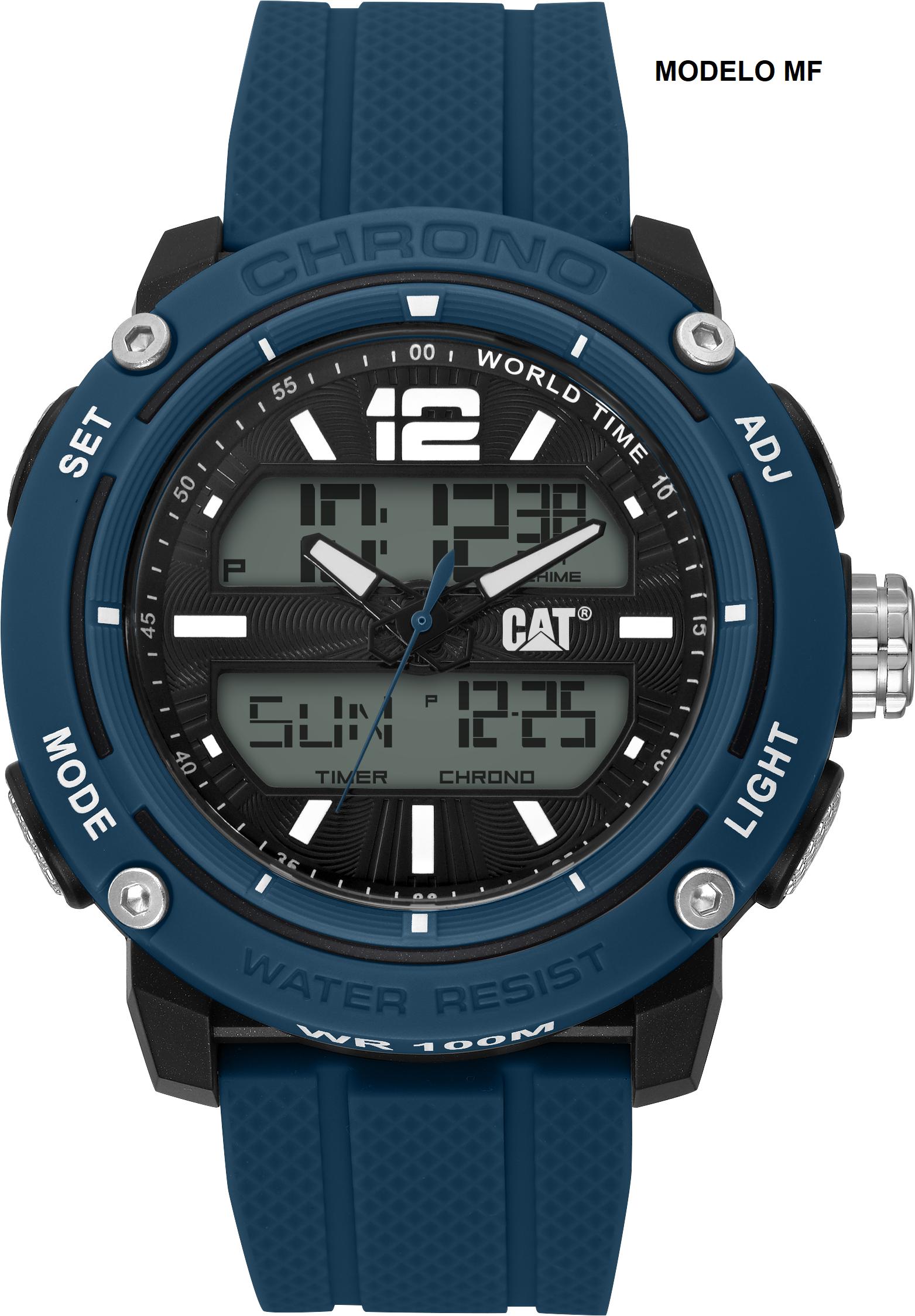 CORREA PULSERA CAT HOMBRE MF-26 AZUL - AZUL - TAMAÑO ÚNICO - 3