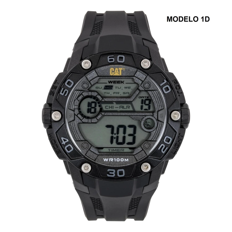 CORREA PULSERA CAT HOMBRE 1D-21 NEGRO - 3