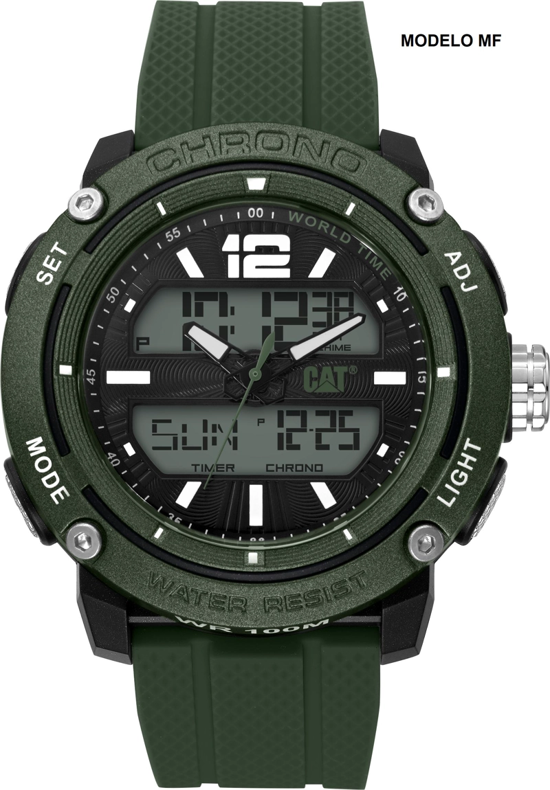 CORREA PULSERA CAT HOMBRE MF-23 VERDE - 3