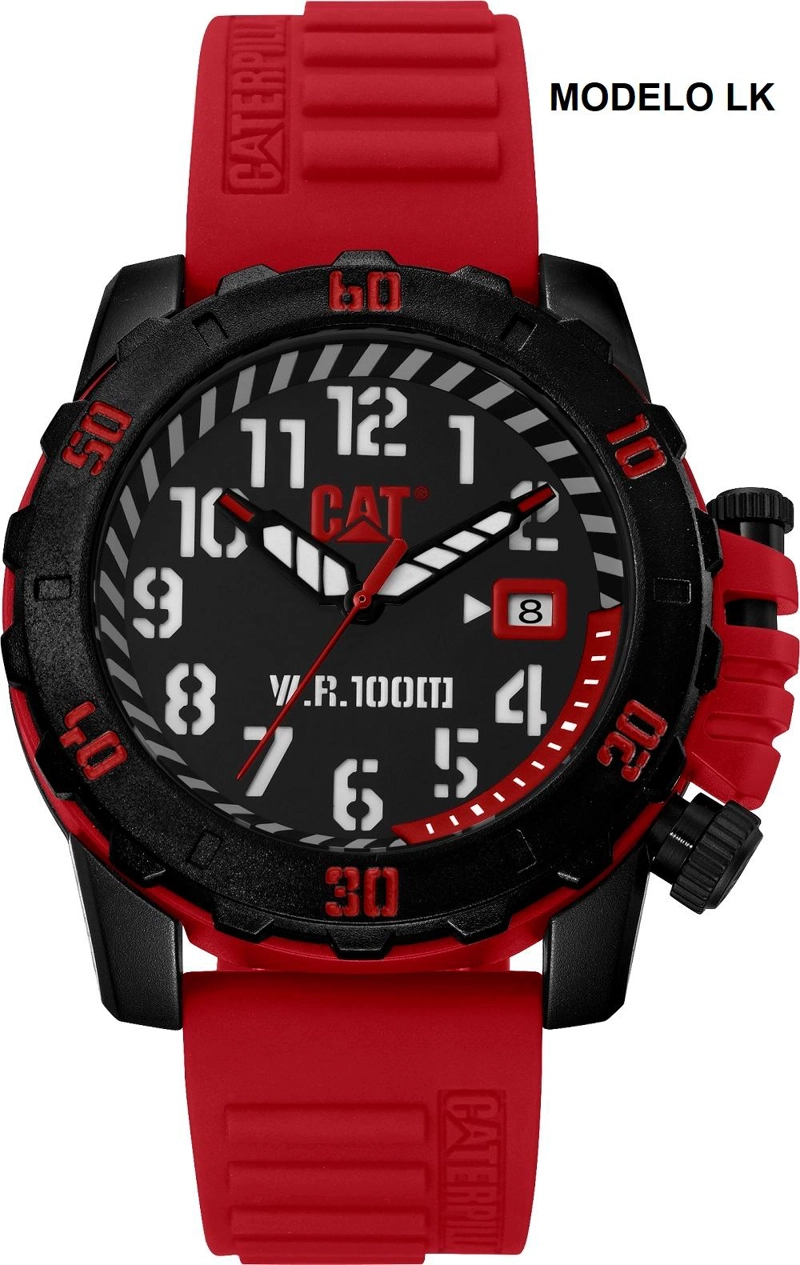 CORREA PULSERA CAT HOMBRE LK-28 ROJO - 3