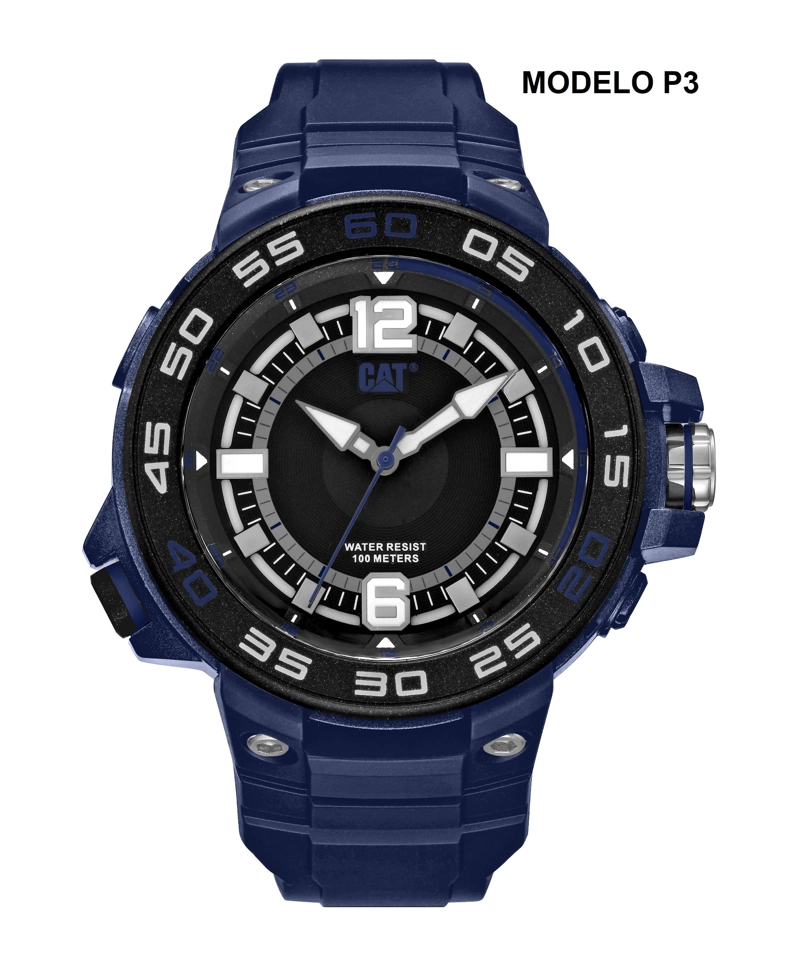 CORREA PULSERA CAT HOMBRE P3-26 AZUL - 3
