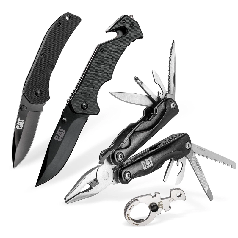 CUCHILLOS CAT JUEGO Y HERRAMIENTAS MÚLTIPLES 4 PIEZAS 980103 ACERO INOXIDABLE - 4