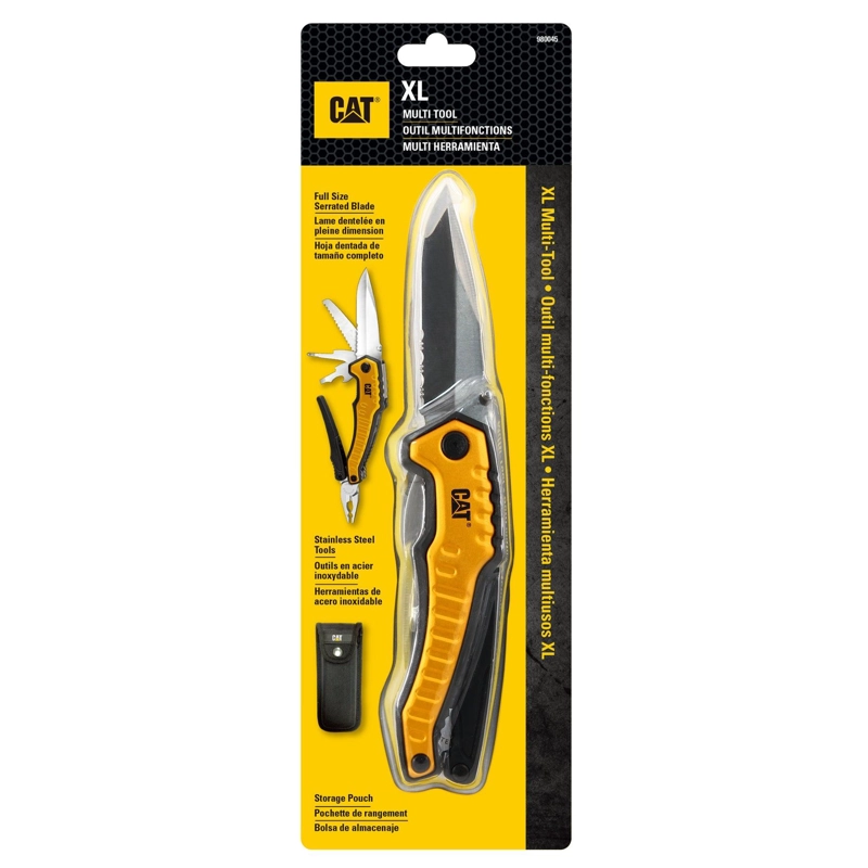MULTIHERRAMIENTA CAT 9 EN 1 980045 PUNTA CURVA ACERO INOXIDABLE - 1