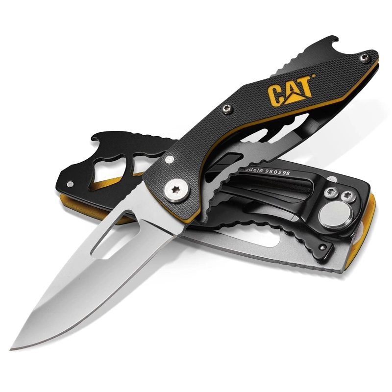 CUCHILLO NAVAJA PLEGABLE CAT 980298 PUNTA CURVA - 5