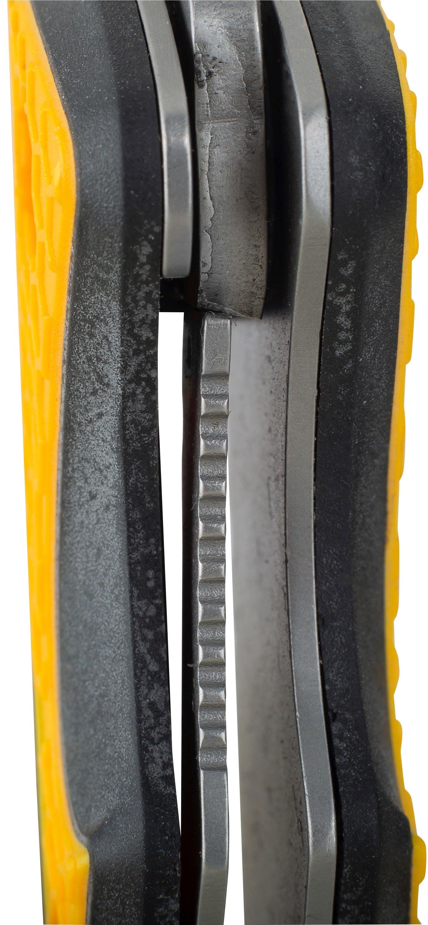 CUCHILLO CAT NAVAJA PLEGABLE 980524 PUNTA CURVA ACERO INOXIDABLE - 3