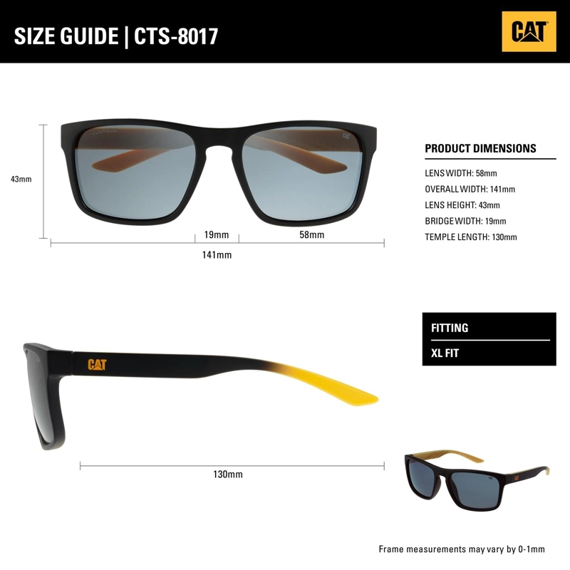 LENTES DE SOL POLARIZADOS CAT CTS-8017-104P NEGRO - 3