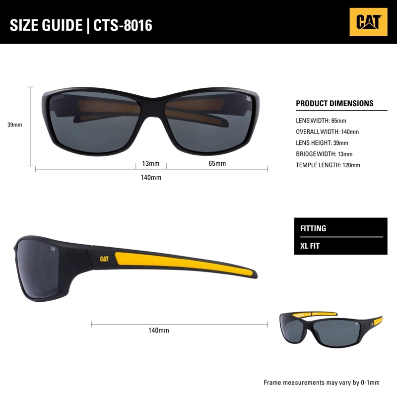 LENTES DE SOL POLARIZADOS CAT CTS-8016-108P NEGRO - 3