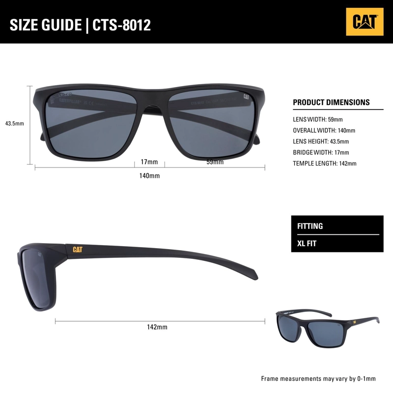 LENTES DE SOL POLARIZADOS CAT CTS-8012-106P GRIS - 3