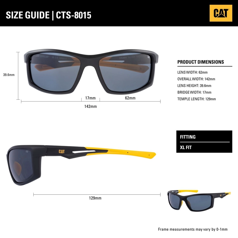 LENTES DE SOL POLARIZADOS CAT CTS-8015-108P NEGRO - 3