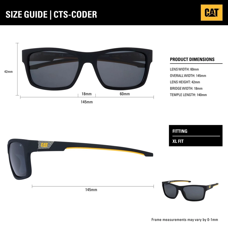 LENTES DE SOL POLARIZADOS CAT CTS-CODER-108P GRIS - 3