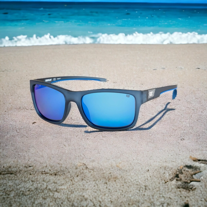 LENTES DE SOL POLARIZADOS CAT CTS-CODER-106P AZUL - 6