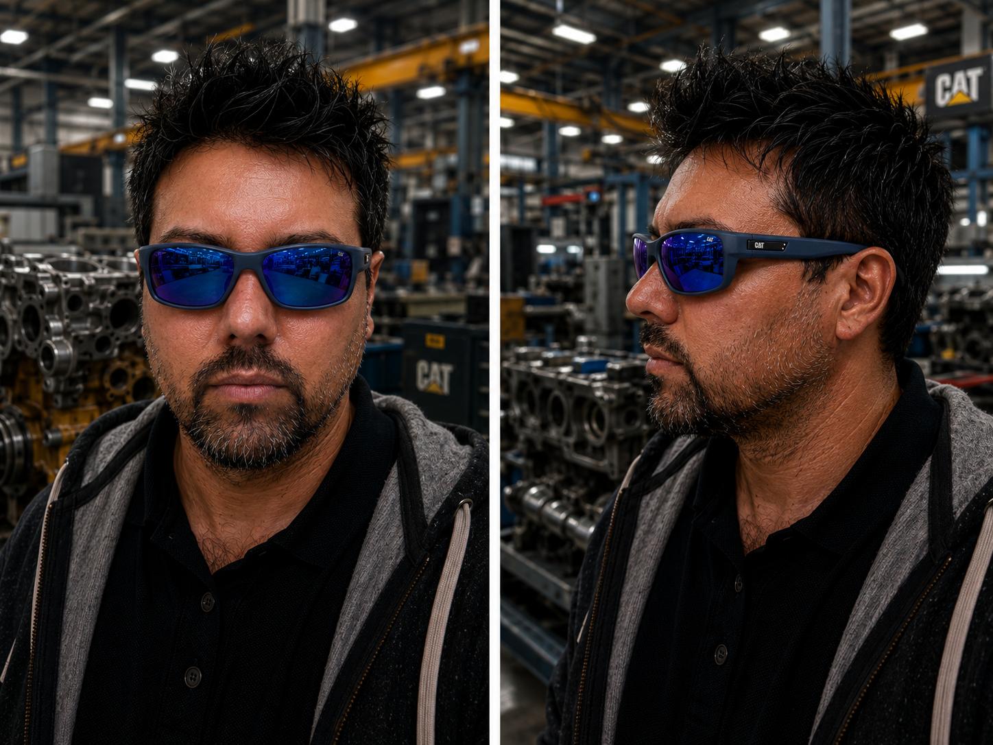 LENTES DE SOL POLARIZADOS CAT CTS-FUSED-106P AZUL - 6