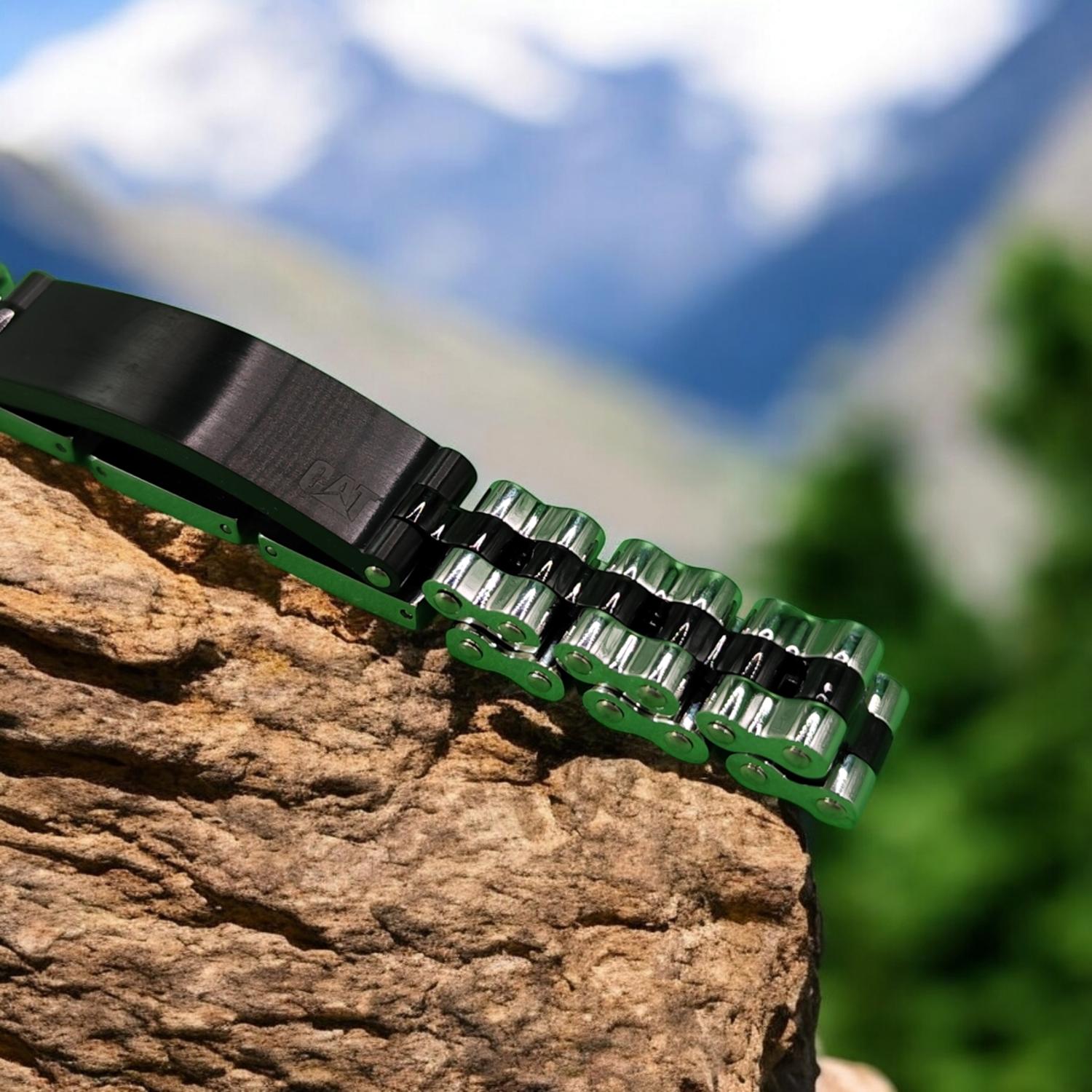 PULSERA DE HOMBRE CAT J018B00112 NEGRO-PLATEADO - 3