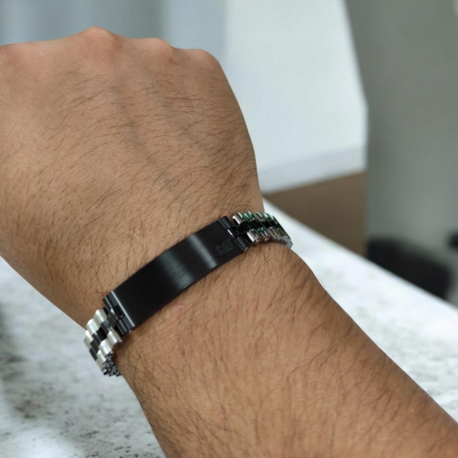 PULSERA DE HOMBRE CAT J018B00112 NEGRO-PLATEADO - 9