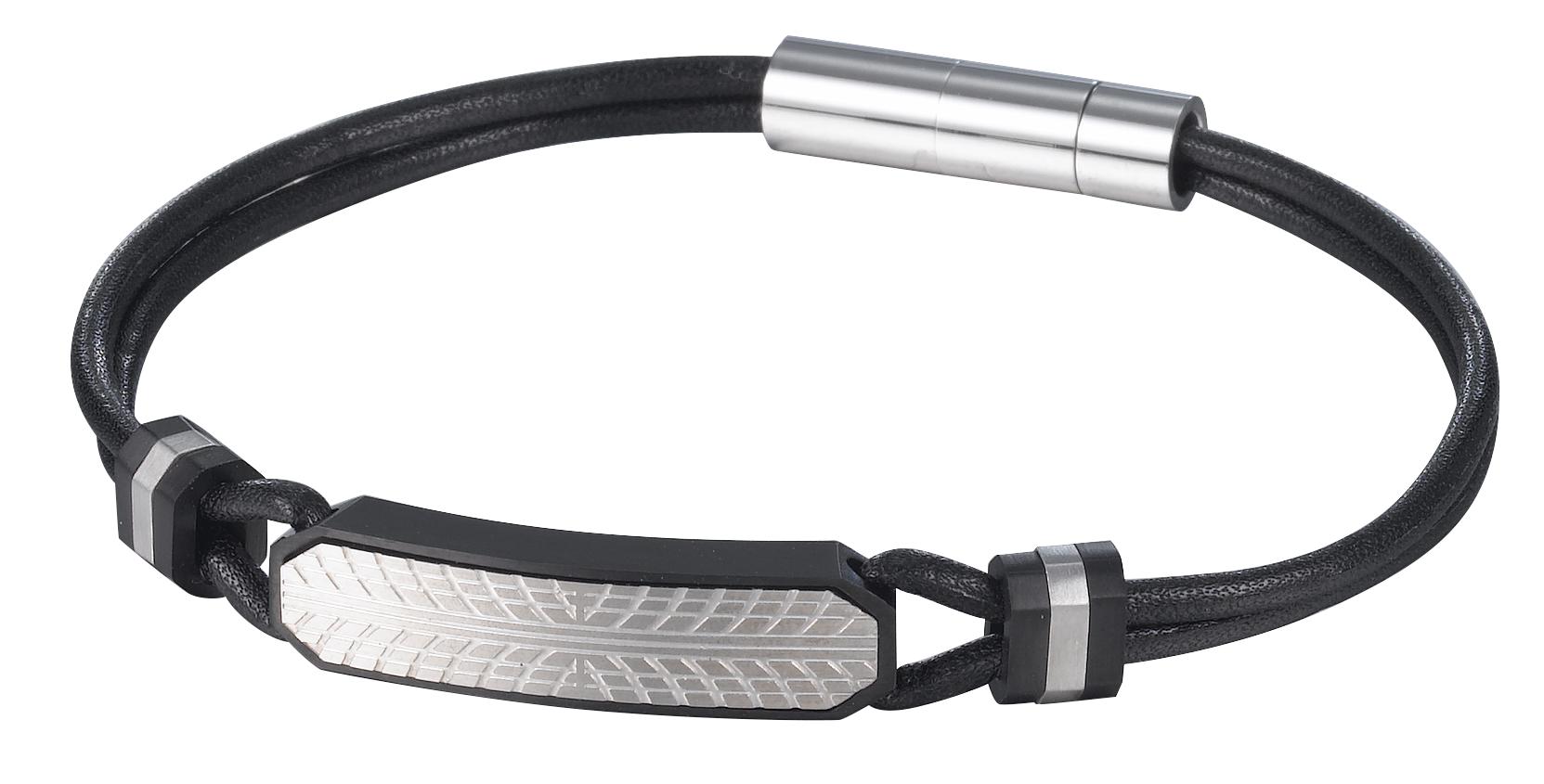 PULSERA DE HOMBRE CAT J001B10121 PLATEADO-NEGRO - 1