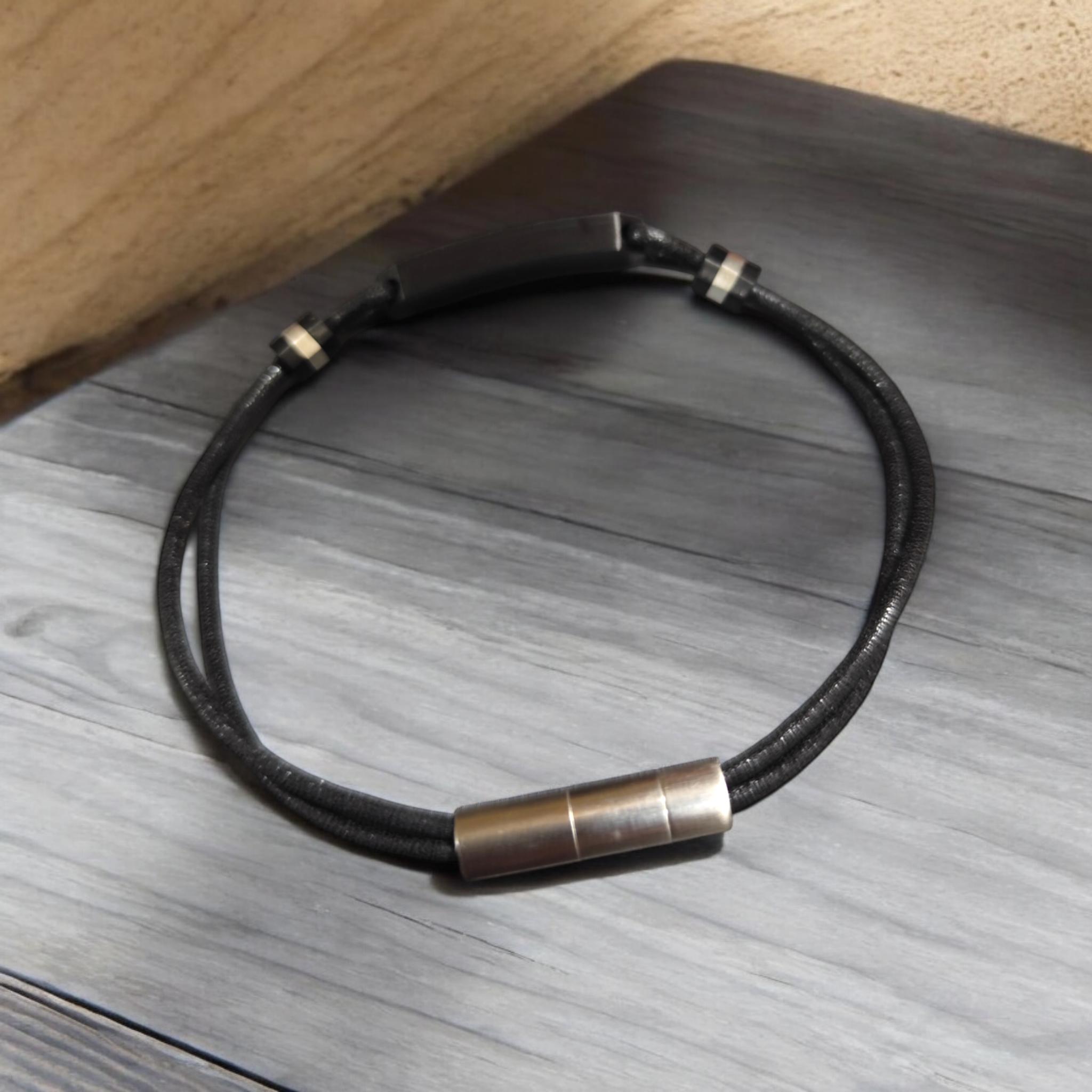 PULSERA DE HOMBRE CAT J001B10121 PLATEADO-NEGRO - 3