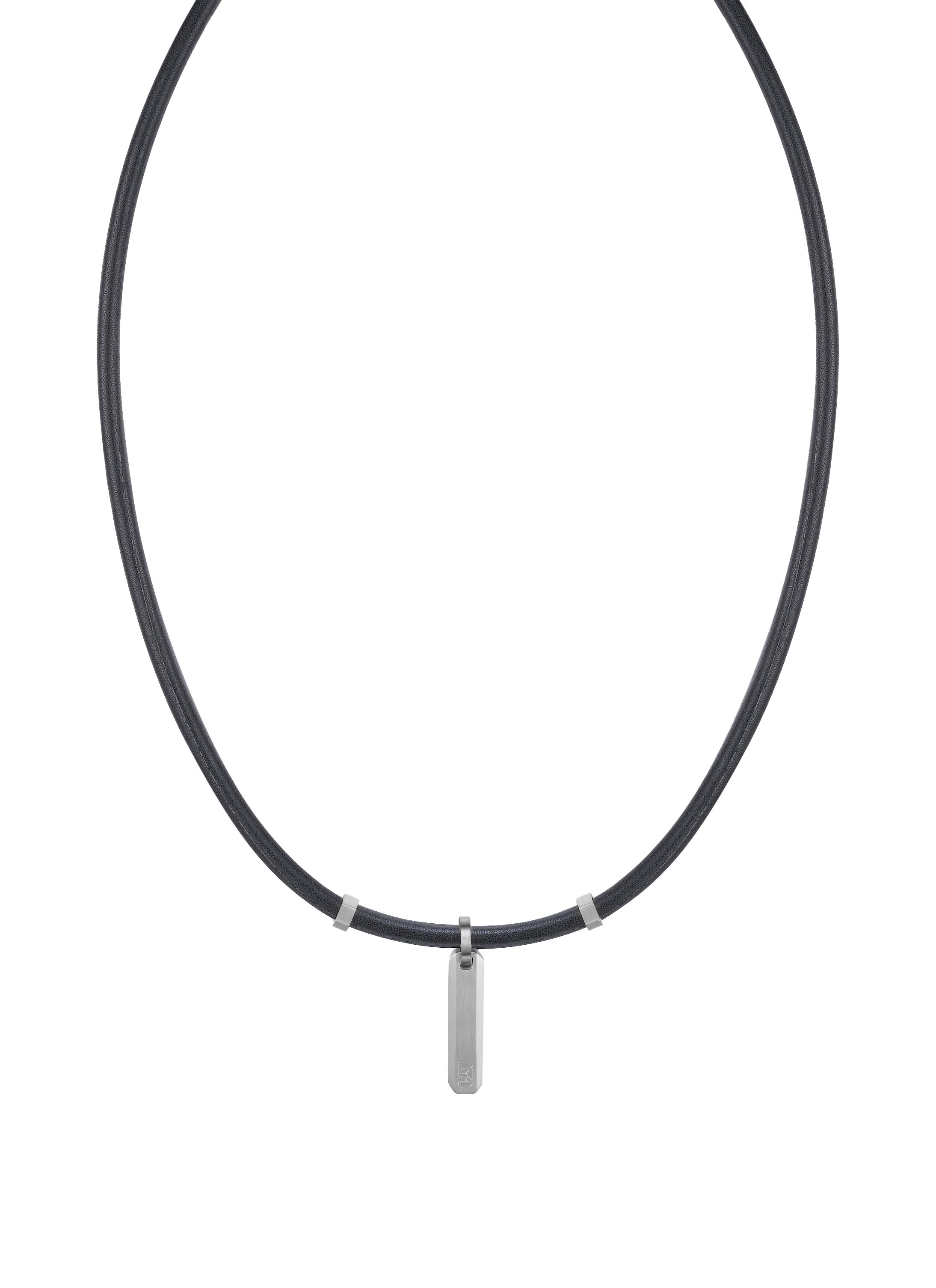 CADENA DE HOMBRE CAT J005N10112 PLATEADO-NEGRO - 1