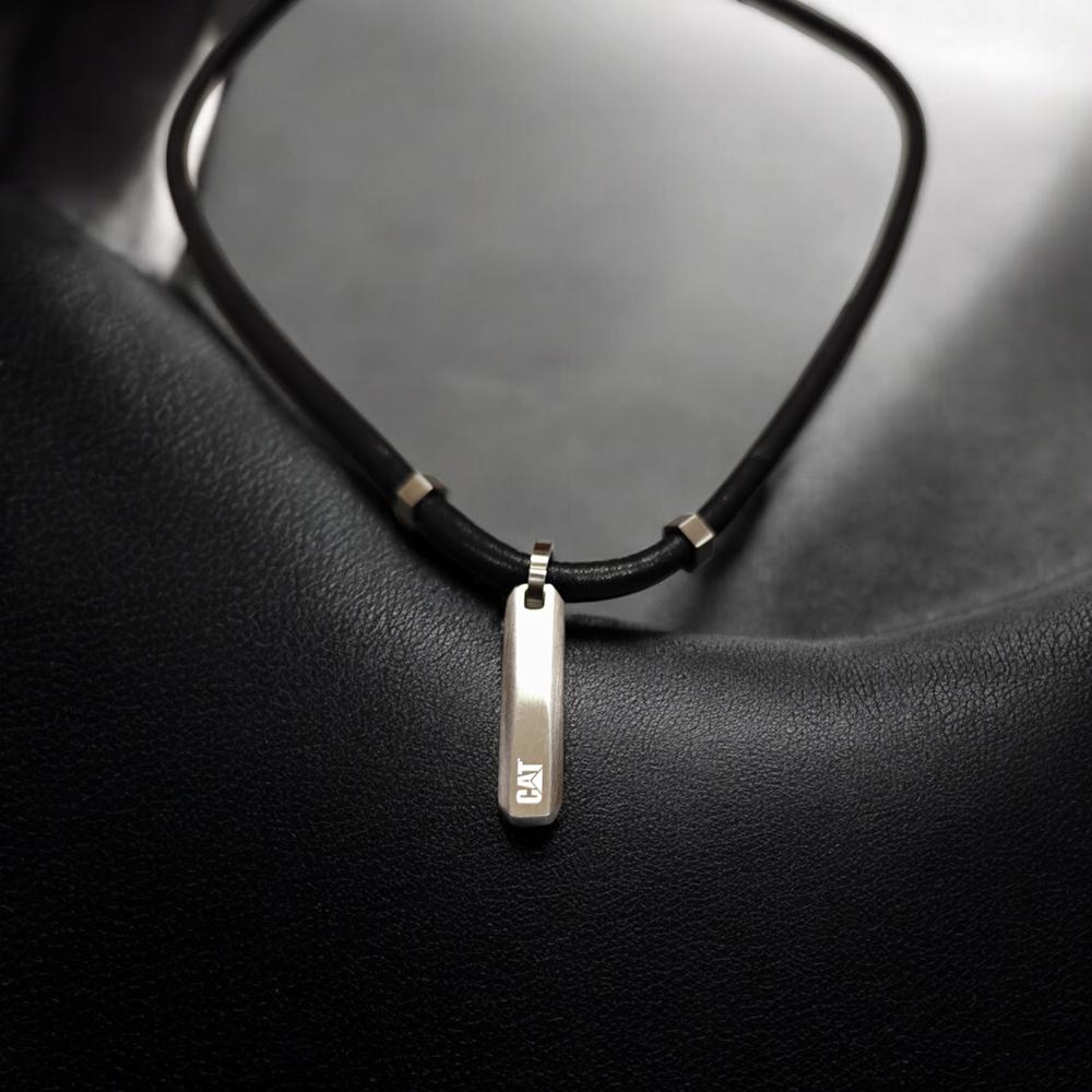 CADENA DE HOMBRE CAT J005N10112 PLATEADO-NEGRO - 3
