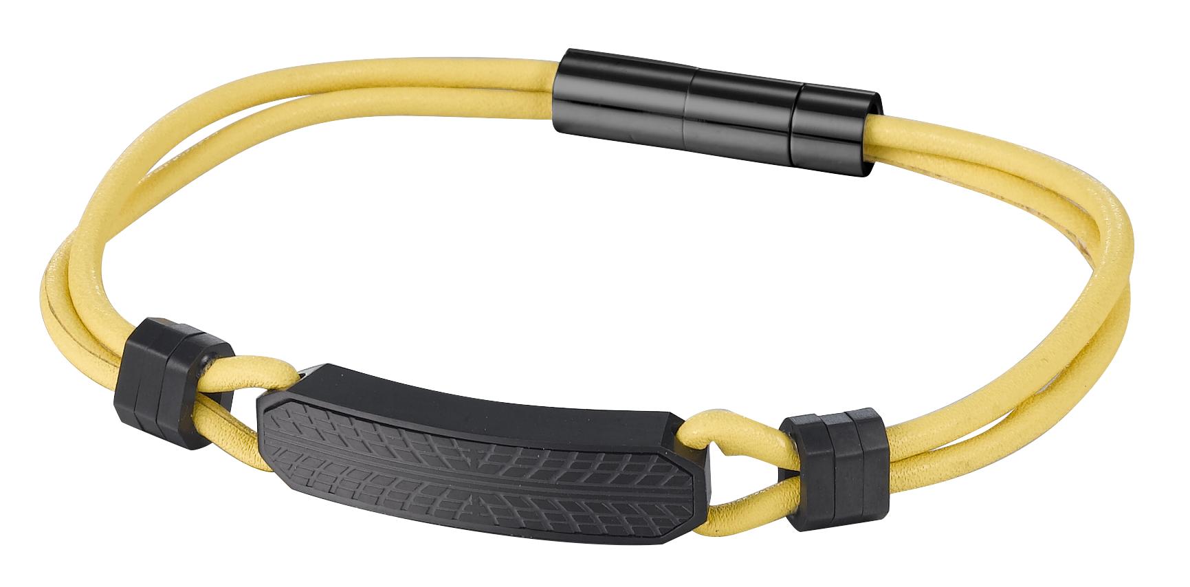 PULSERA DE HOMBRE CAT J001B10171 NEGRO-AMARILLO - 1