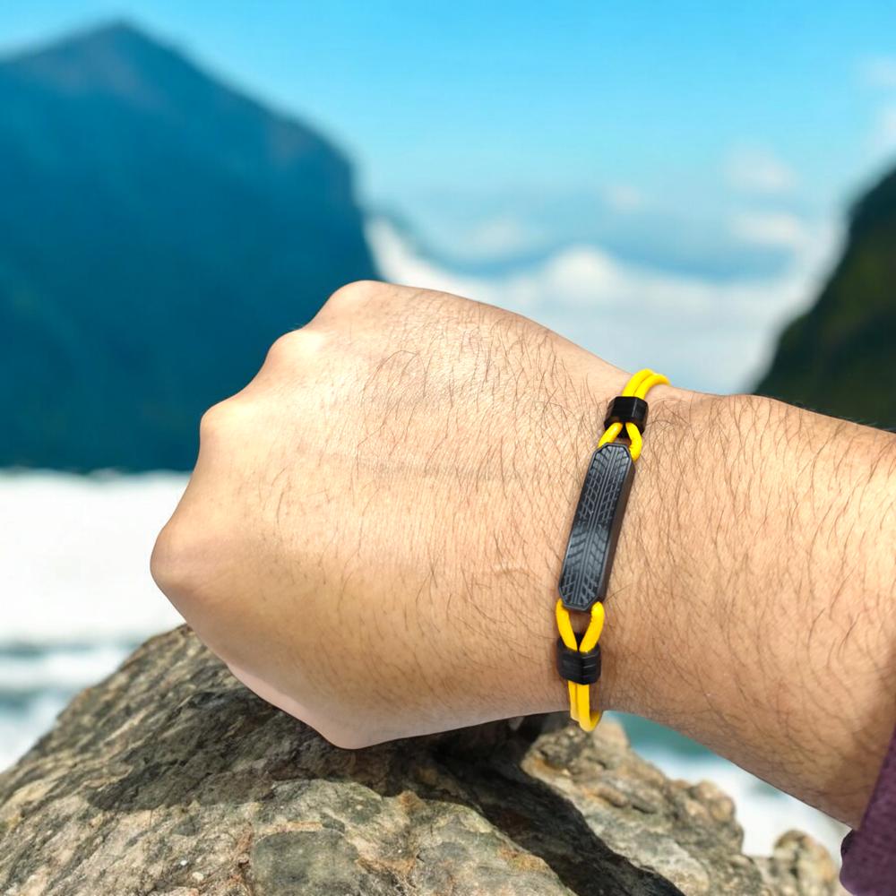 PULSERA DE HOMBRE CAT J001B10171 NEGRO-AMARILLO - 5