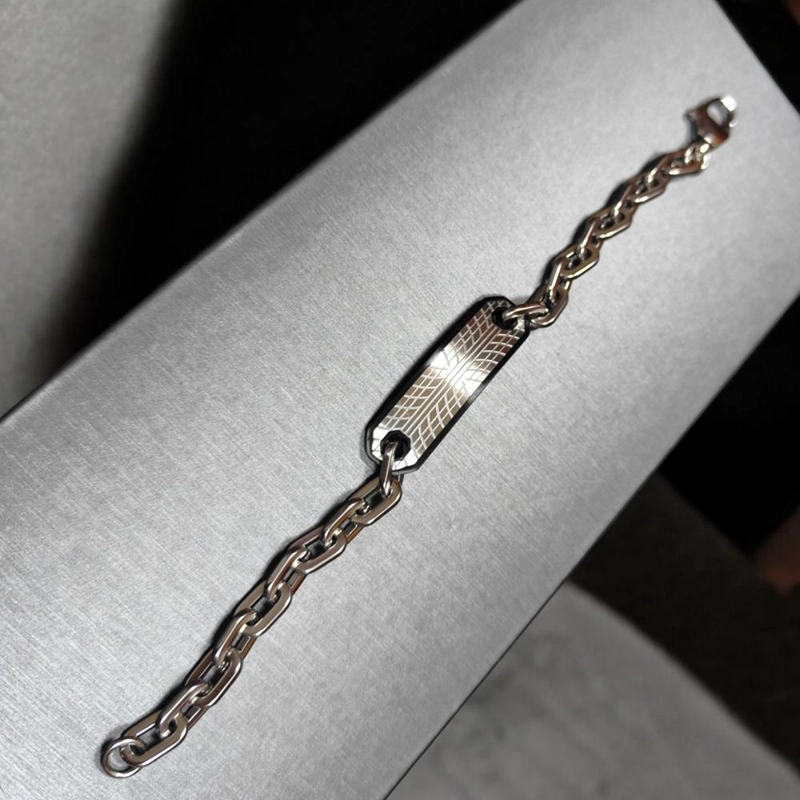 PULSERA DE HOMBRE CAT J002B00121 PLATEADO-NEGRO - 2