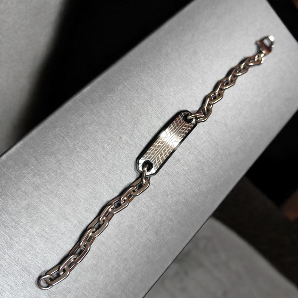 PULSERA DE HOMBRE CAT J002B00121 PLATEADO-NEGRO - 2