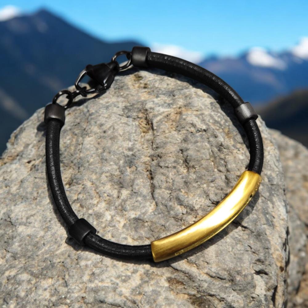 PULSERA DE HOMBRE CAT J007B70118 DORADO-NEGRO - 2