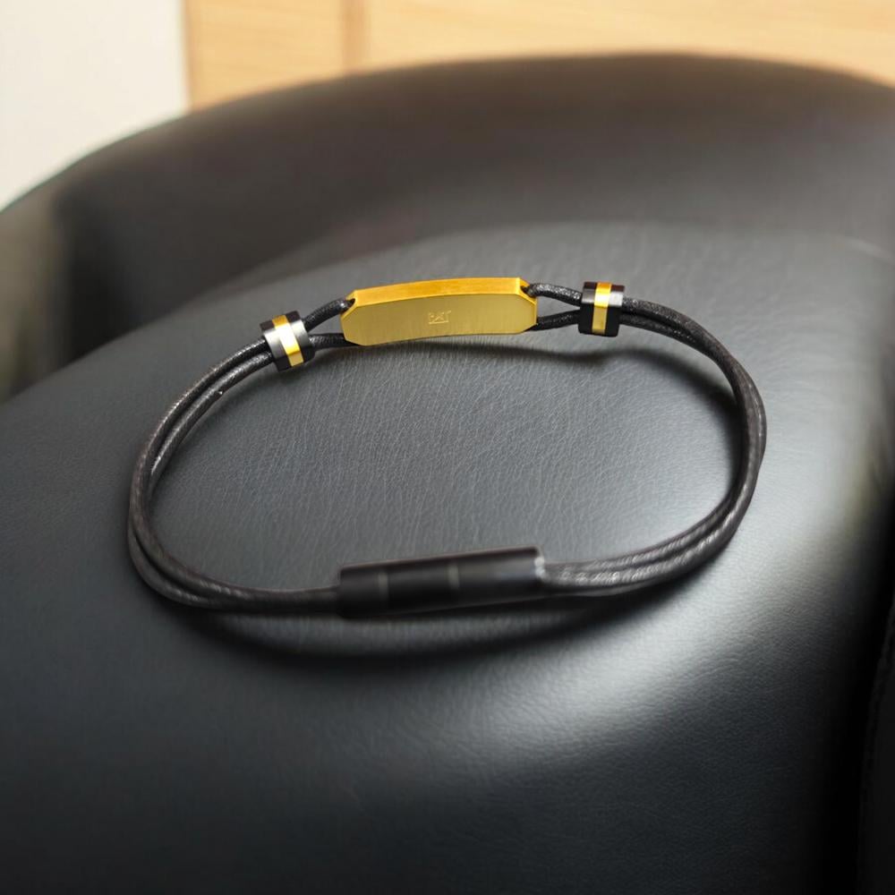 PULSERA DE HOMBRE CAT J001B10119 DORADO-NEGRO - 4