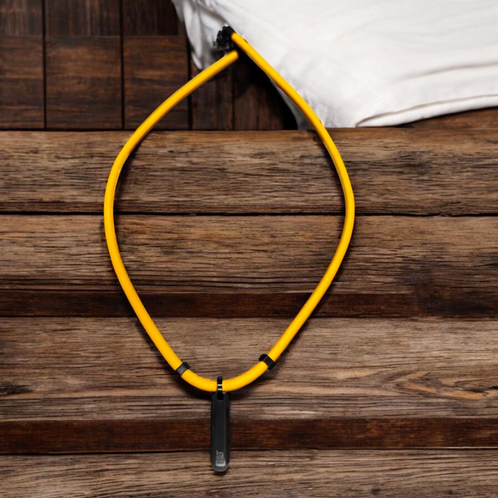 CADENA DE HOMBRE CAT J005N10171 NEGRO-AMARILLO - 2