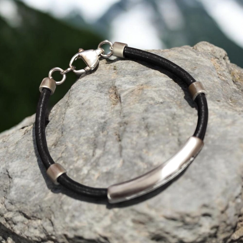PULSERA DE HOMBRE CAT J007B10112 PLATEADO-NEGRO - 2