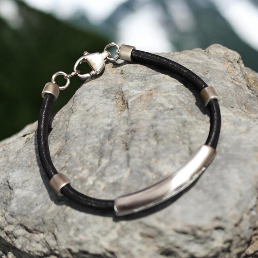 PULSERA DE HOMBRE CAT J007B10112 PLATEADO-NEGRO - 2