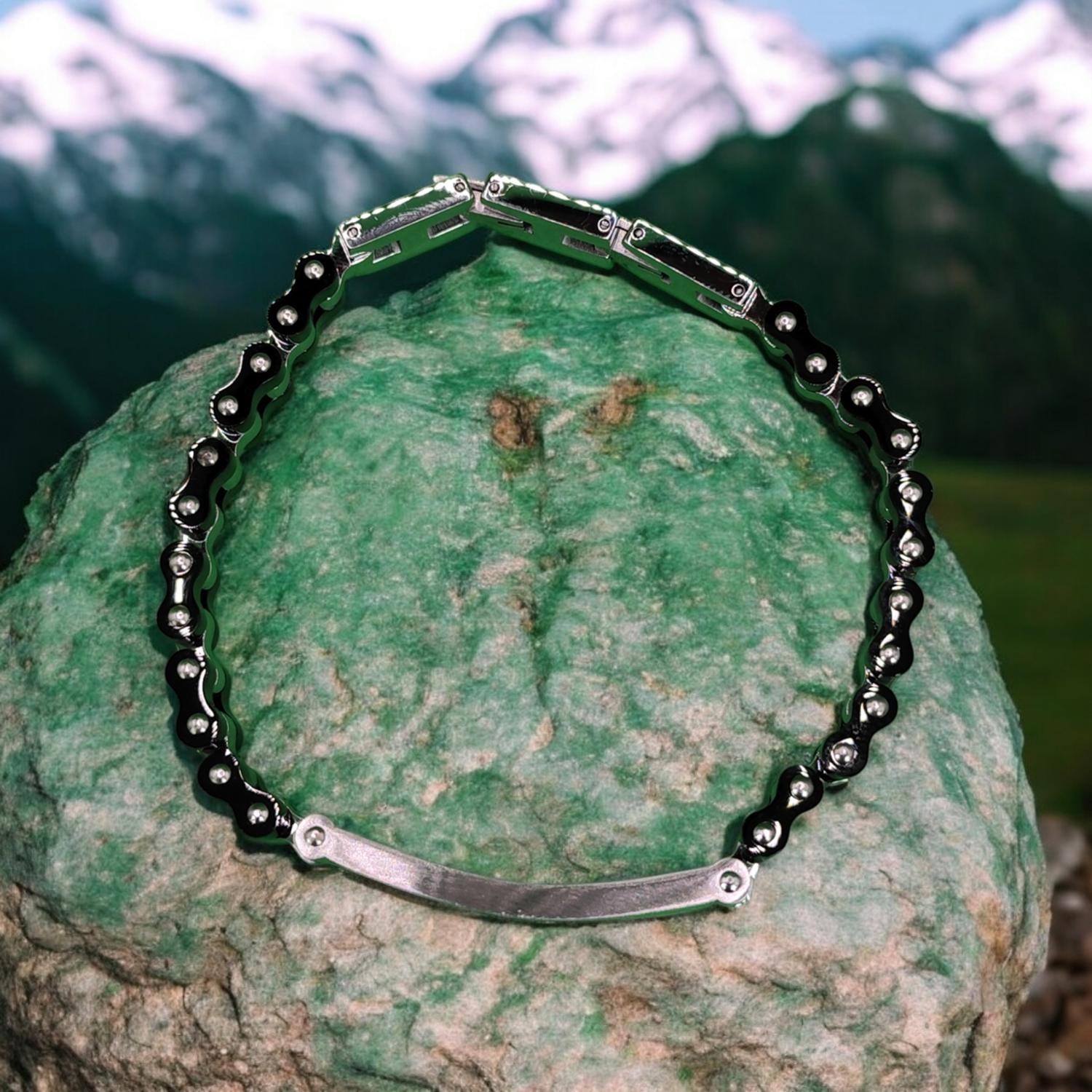 PULSERA DE HOMBRE CAT J018B00121 PLATEADO-NEGRO - 2
