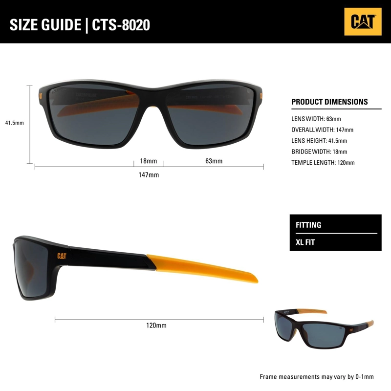 LENTES DE SOL POLARIZADOS CAT CTS-8020-119P GRIS - 3
