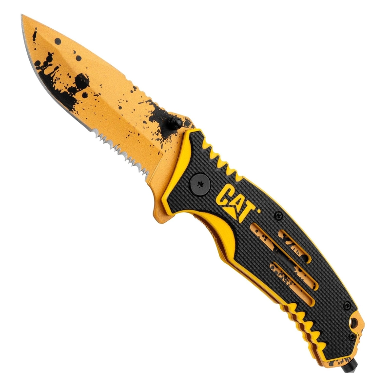 CUCHILLO NAVAJA PLEGABLE CAT 980646N PUNTA CURVA - TAMAÑO UNICO - 2