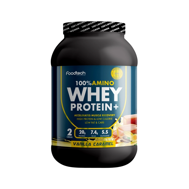 PROTEÍNA FOODTECH 100% AMINO WHEY PROTEIN 2 LB - VAINILLA - 1