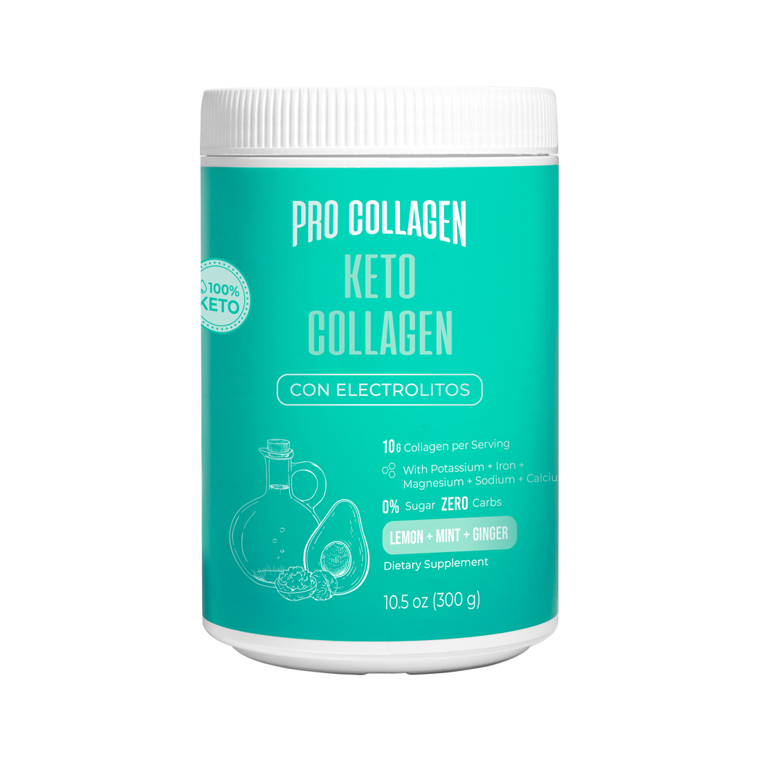 SUPLEMENTO ALIMENTICIO PRO COLLAGEN KETO PROCOLLAGEN 300 GR - 1