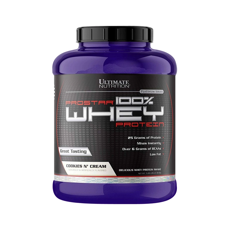PROTEÍNA ULTIMATE NUTRITION PROSTAR 100% WHEY PROTEIN 5 LBS - COOKIES & CREAM - 1