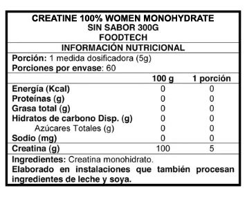 CREATINA FOODTECH 100% WOMEN WHEY 300GR - 2