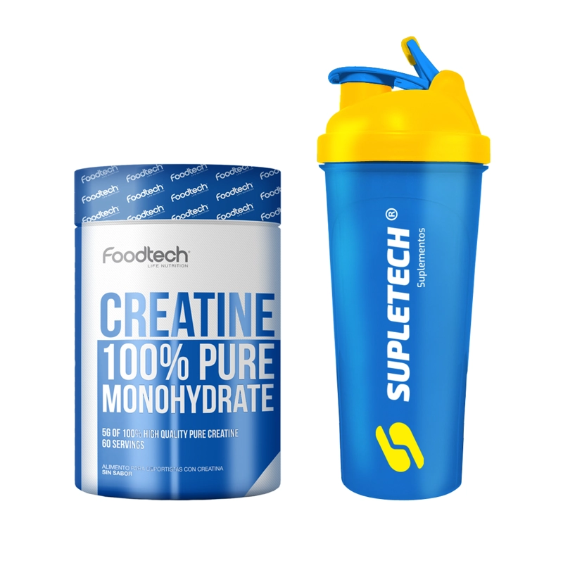 CREATINA FOODTECH + SHAKER BLUE - 1