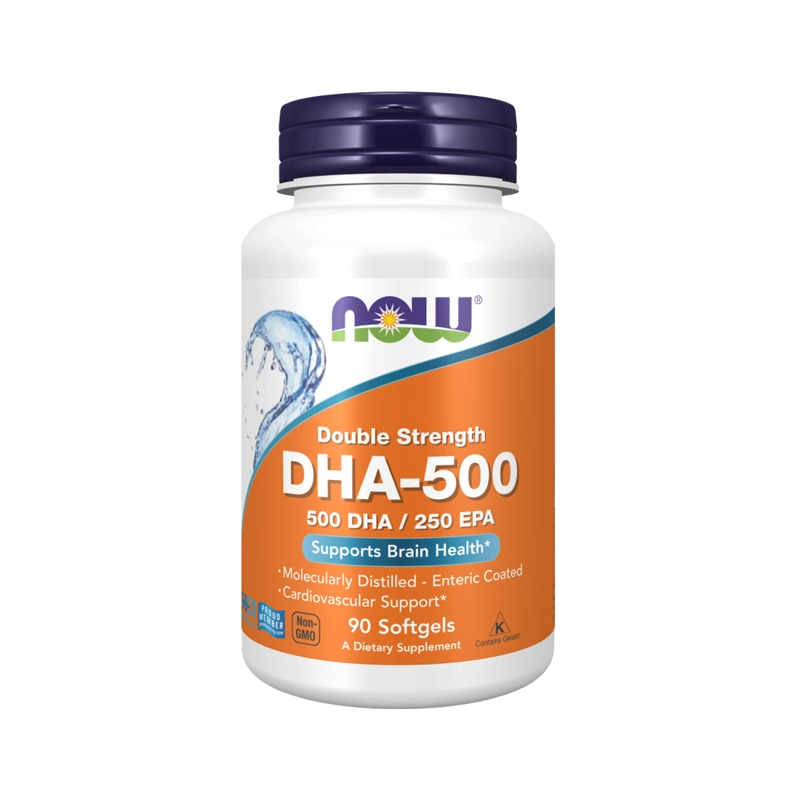 SUPLEMENTO ALIMENTICIO NOW FOODS DHA 500 MG 90 CAPS - 1