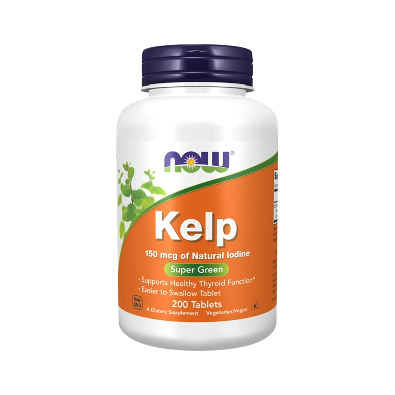 SUPLEMENTO ALIMENTICIO NOW FOODS KELP NATURAL LODINE 200 TABS - 1