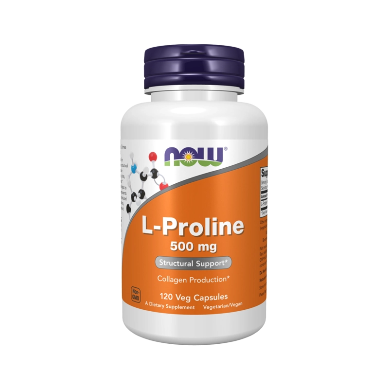 SUPLEMENTO ALIMENTICIO NOW FOODS L PROLINE 500 MG 120 CAPS - 1
