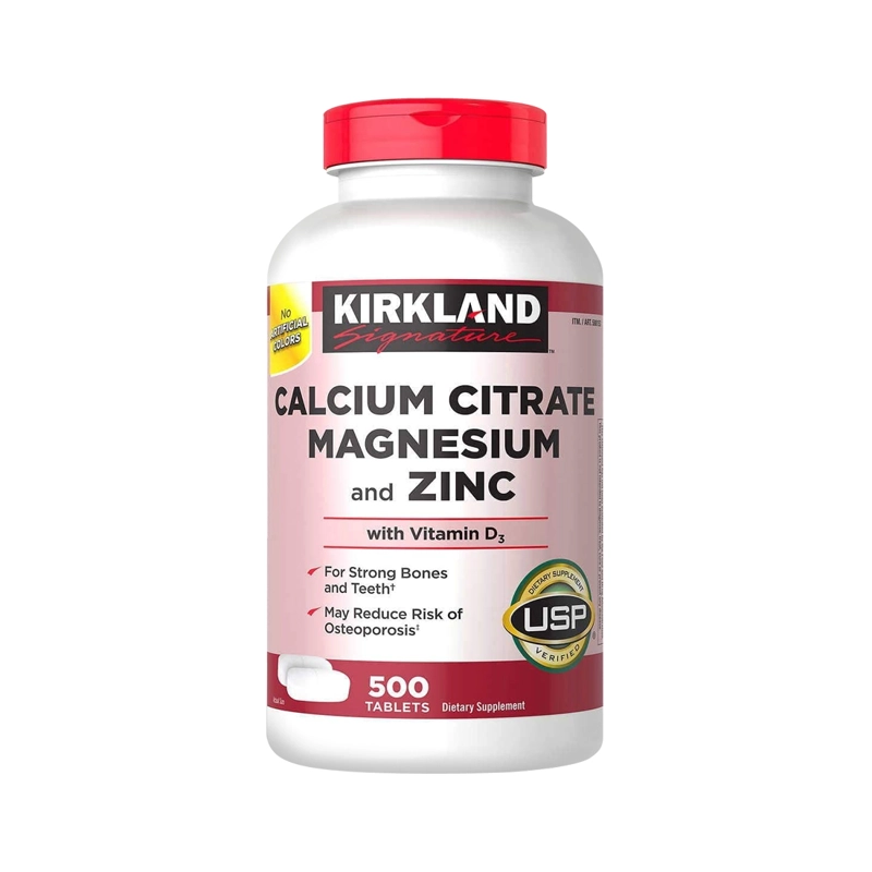 SUPLEMENTO ALIMENTICIO KIRKLAND CALCIUM,MAGNESIUM AND ZINC 500 TABS - 1