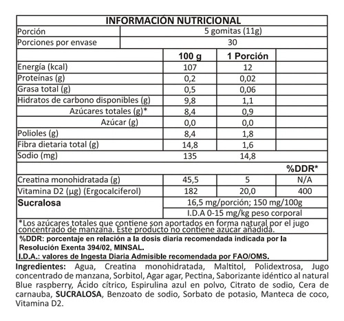 CREATINA FOODTECH S EN GOMITAS 150 GUMMIES - 2