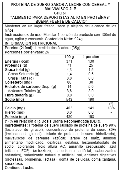 PROTEÍNA GHOST WHEY PROTEIN 2LBS - 4