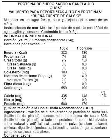 PROTEÍNA GHOST WHEY PROTEIN 2LBS - 4